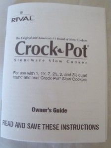 rival crockpot slow cooker 1qt or jumbo potpourri