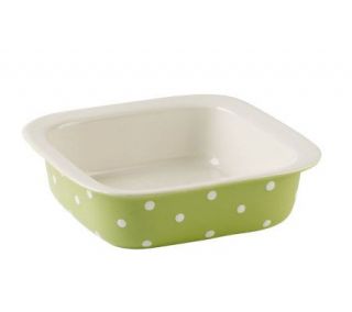 Spode Baking Days Square Rimmed Dish 10 AppleGreen —