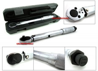 Dr Micrometer Torque Wrench 20 200in lb Adjustable
