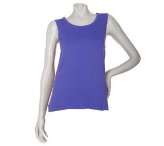 Multiplicity Fully Fashioned Sleeveless Shell Sweater —