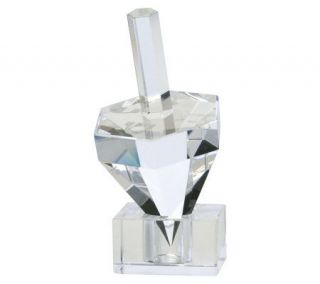 Copa Judaica Hexagon Crystal Dreidel —