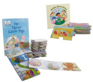 Set of 2 Jigsaw Puzzle & Storybook Activity Packs w/Accessories