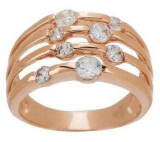 Diamonique ScatteredStones Ring, Sterling or 14K Gold   J270183