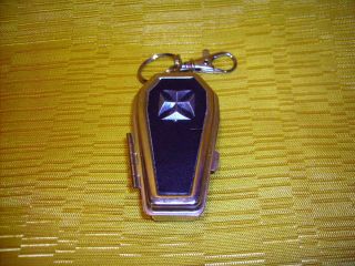  Ashtray and Key Ring/Clasp with 3D Iron Cross NOS Goth/Halloween