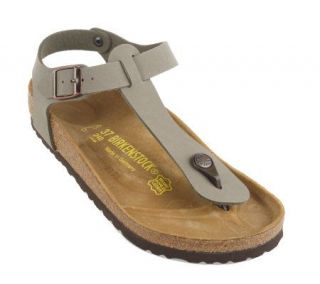 Birkenstock Adjustable Ankle Strap Thong Sandals —