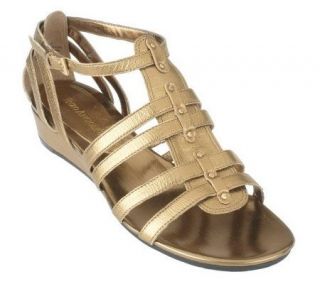 Enzo Angiolini Leather Gladiator Sandals with Ankle Strap —