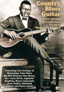 Stefan Grossman Country Blues Guitar 3 DVD Set New