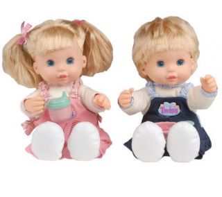 Too Cute Interactive Talking Twin Dolls w/Accessories —