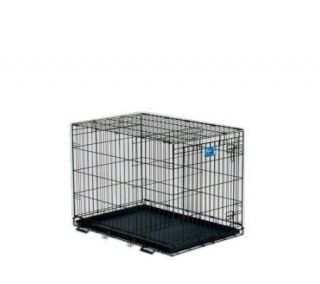 LifeStages Large Folding Dog Crate w/Divider —