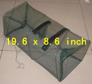 New Crab fish Crawdad Minnow Fishing Bait Trap Cast Dip Net 19 6 x 8 6