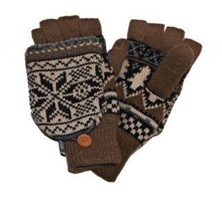 Muk Luks Traditional Nordic Flip Glove for Men   A320491