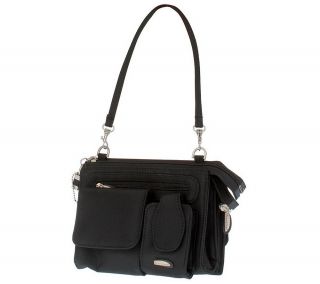 Travelon Microfiber Cross Body Clutch/Wallet Combo Bag —