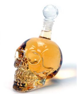  Crystal Skull Head Vodka Whiskey Wine Milk Water Coke Glass Bottle