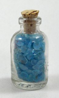  Mini Size Bottle Filled with Gemstone Chips Gem Stones Crystals