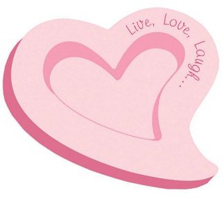 Heart Shaped Self Stick Notes, 3 x 3, 100 Sheets, Pink   M113030