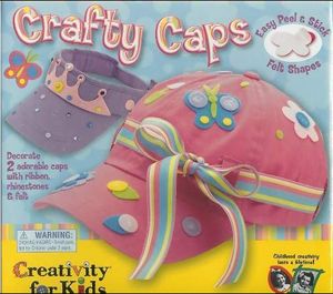 New Creativity for Kids Opti Art Crafty Caps Kit