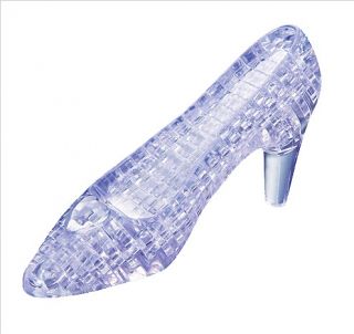 3D Puzzle 44 Pieces Cinderella Shoes Crystal Puzzles
