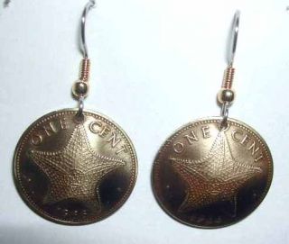 Coin Jewelry Bahamas Starfish Earrings Cufflinks