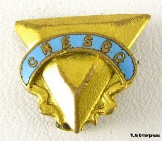 Cresco Pin Vintage Company Service C 1890s Lapel