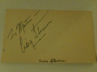 Craig Stevens D 2000 Actor Signed Cut Autograph