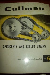 Cullman Sprockets and Roller Chains Catalog No 62