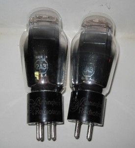 Matched Pair RCA Cunningham 2A3 Triode Single Plate Tubes TESTED
