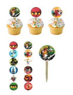 Lego Ninjago Cupcake Picks Cupcake Toppers 1 12 Assorted