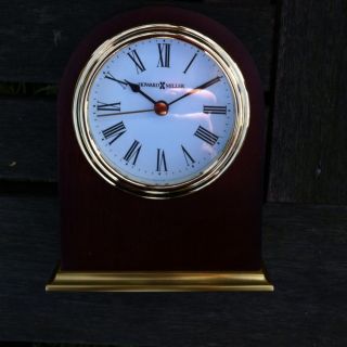   Miller Clock Tabletop Clock Solid Wood with Brass Trim Model Craven