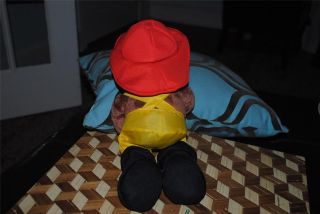 Curious George Fireman Fire Fighter Plush stuffed animal monkey in