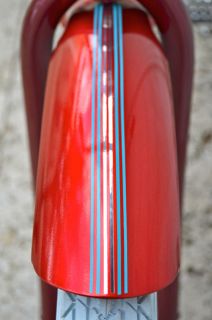 Custom Red Beach Cruiser Bike Bicycle Fender Retro