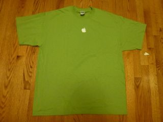 Apple Logo T Shirt Green XL Tee Cupertino HQ Mothership Basic New