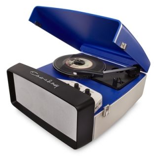 Crosley CR6010A BL Collegiate USB Turntable Retro Record Player Blue