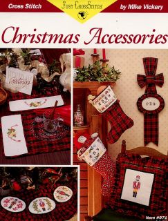Christmas Accessories Just Cross Stitch Pattern Leaflet