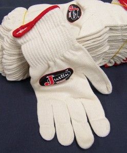 Justin Equine 10 Gauge Cotton Roping Rodeo Gloves 24 Pack Extra Large