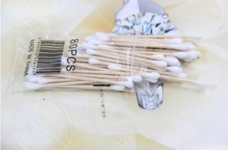 Bags Wood Handle Sturdy Both Ends Cotton Swabs Applicator Q Tip Free