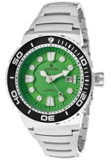 Croton Watch CA301209SSGR Mens Aquamatic Green Textured Dial