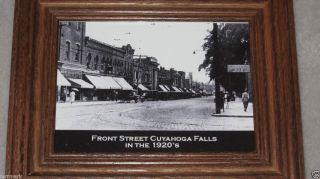 Framed Photo Print Front St Cuyahoga Falls Oh 1920S