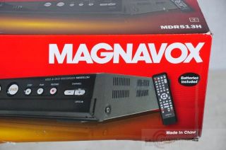 Magnavox MDR513H F7 HDD and DVD Recorder with Digital Tuner Black $270