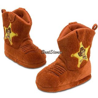  Toy Story Cowboy Sheriff Woody Boots Infant Plush Slippers 0 24