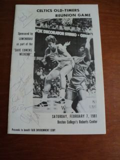   Timers Reunion Game   Dave Cowens *****RARE