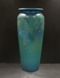  Decorated Mat Vase with Grapes and Leaves Sallie Coyne Mint