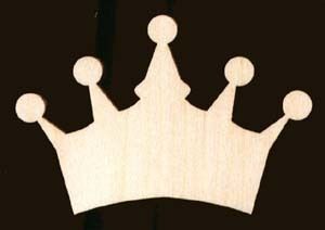 Crown Shape 4 Unfinished Craft Wood Cutout 760 4