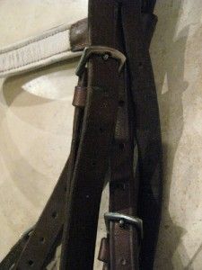 Harry Dabbs Brown Leather Snaffle Bridle w/ flash