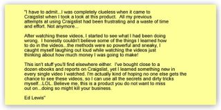 Craigslist Blackhat System Exposed 11 Video Tutorials