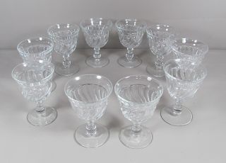 Set of 10 Fostoria Colony Crystal Water Goblets
