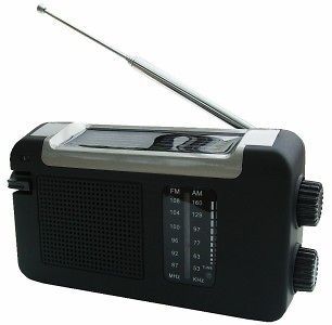 Power Plus Cheetah Dynamo & Solar AM FM Radio wind up crank mini radio