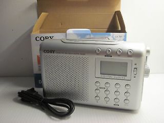 COBY Digital Am/FM/NOAA portable radio, with NOAA Weather alert CX 789