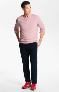 John W. ® Sweater & AG Jeans Slim Straight Leg Pants