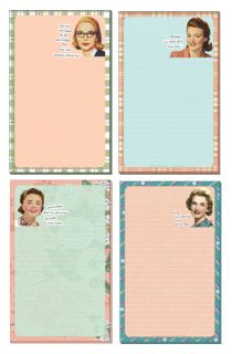 Anne Taintor 4 Different Nifty Notepads Mod Office New