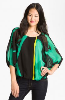 Vince Camuto Placed Passion Peasant Blouse